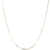 Cultured Freshwater Paperclip Pearl Necklace 14K, 18"