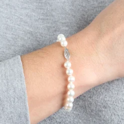 Cultured Freshwater Pearl Bracelet 14K