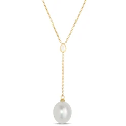 Cultured Freshwater Pearl Necklace, 14K Yellow Gold