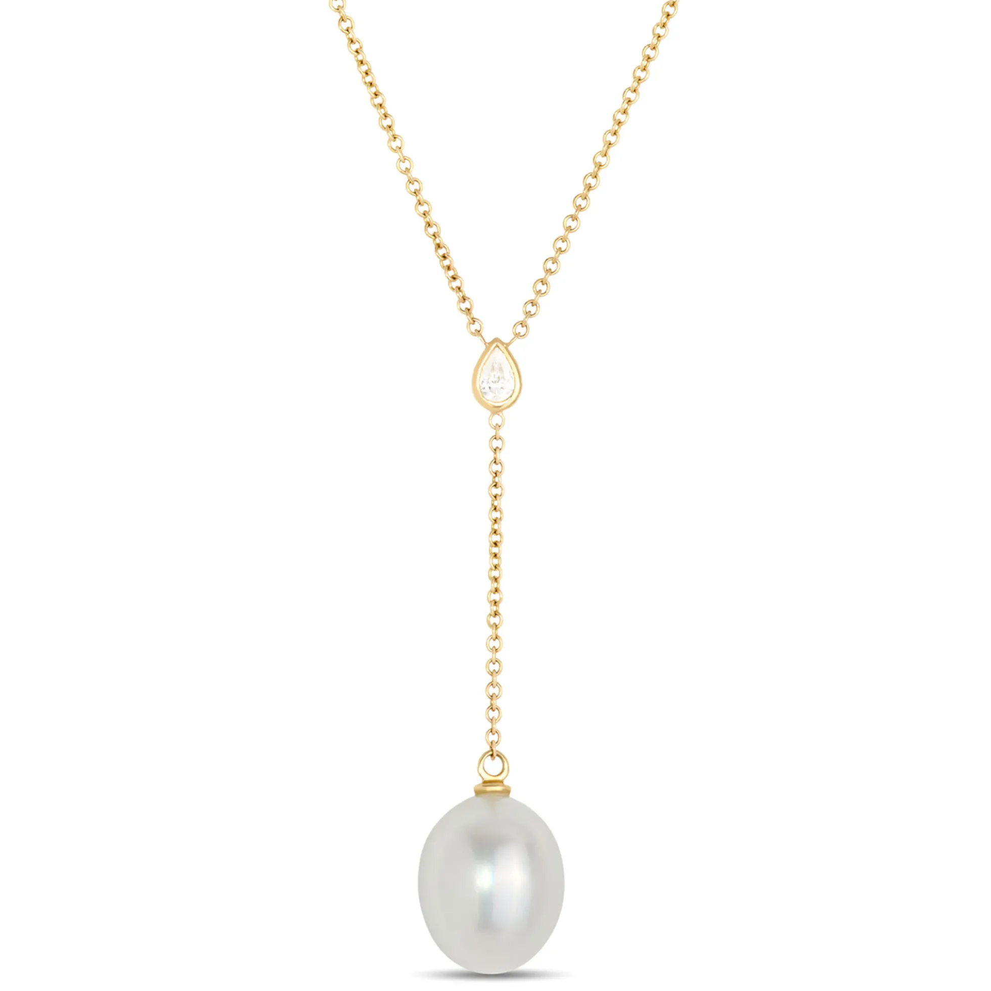 Cultured Freshwater Pearl Necklace, 14K Yellow Gold