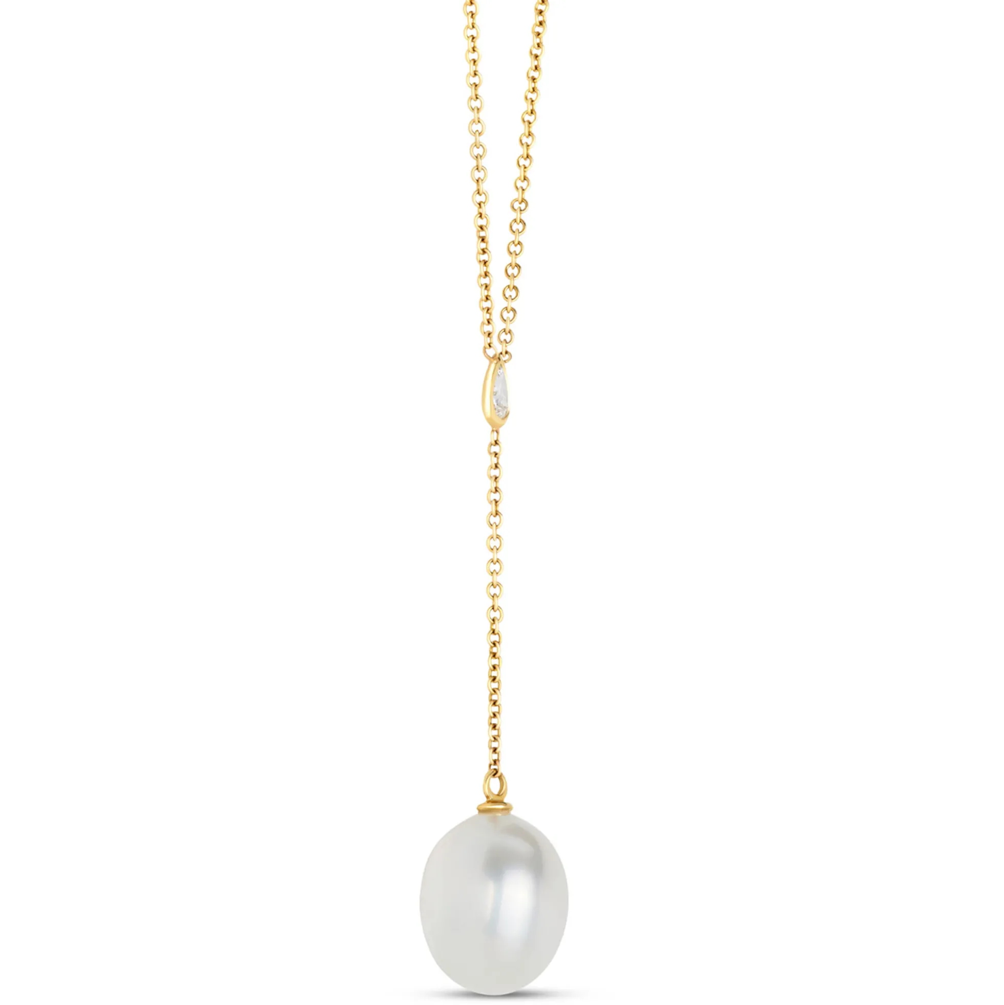 Cultured Freshwater Pearl Necklace, 14K Yellow Gold