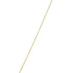 Cushion Aquamarine and Diamond Necklace, 1/10 Total Carat Weight, 14K Yellow Gold