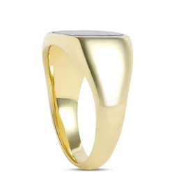 Cushion Lapis Ring, 14K Yellow Gold