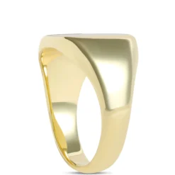 Cushion Red Jasper Ring, 14K Yellow Gold