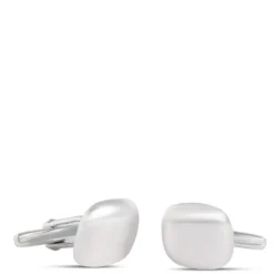 Cushion Shaped Cufflinks, Sterling Silver