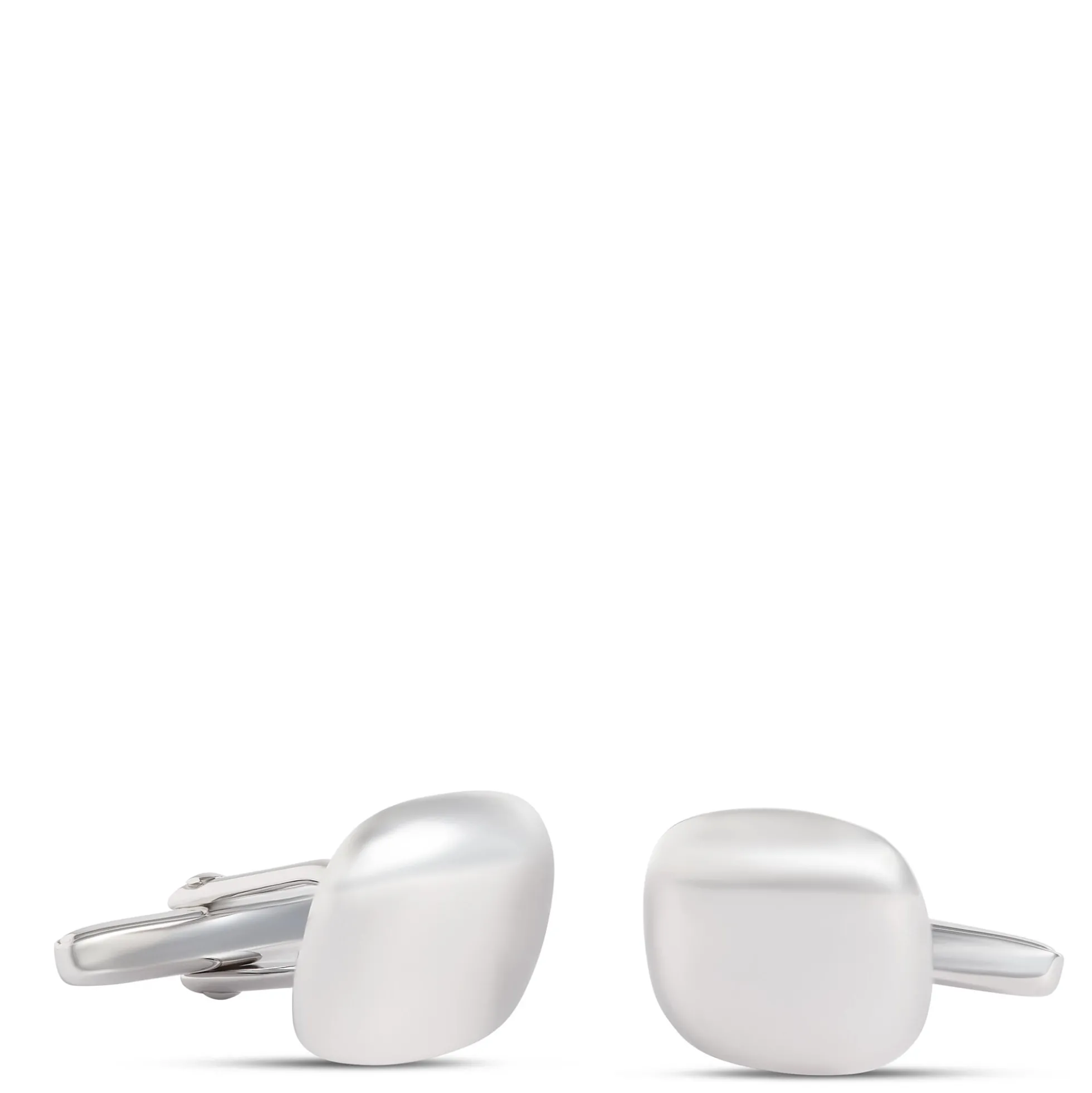 Cushion Shaped Cufflinks, Sterling Silver