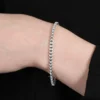 Cushion Shaped Link Diamond Bracelet 14K, 2 ctw.