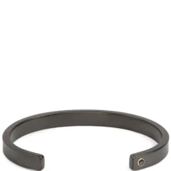 Dark Foiled Stainless-Steel Men’s Cuff, 6mm