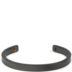 Dark Foiled Stainless-Steel Men’s Cuff, 6mm