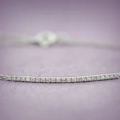 Diamond Bar Bracelet 14K