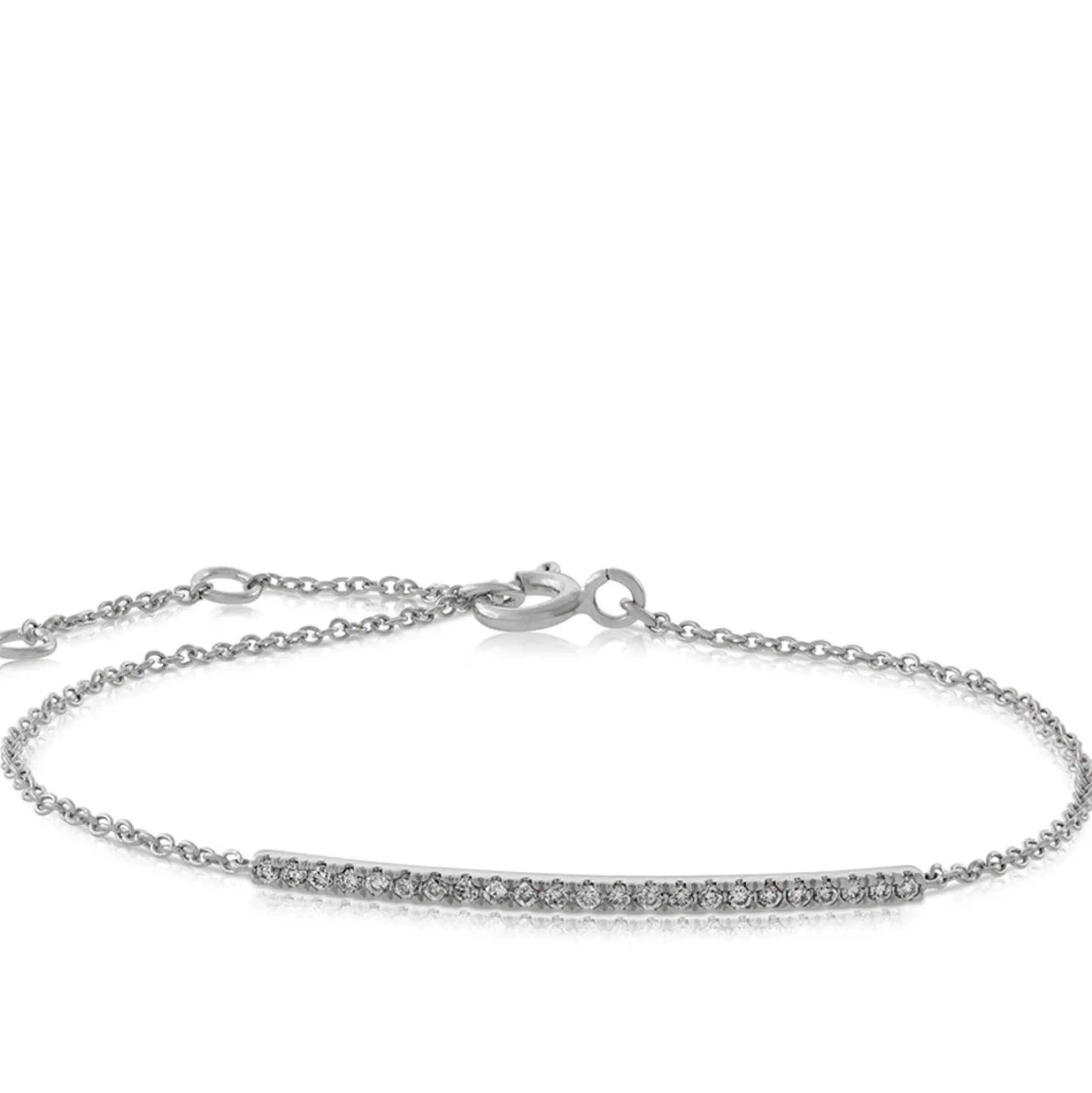 Diamond Bar Bracelet 14K