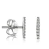Diamond Bar Stud Earrings 14K