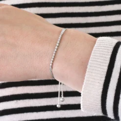 Diamond Bolo Bracelet 14K, 1/4 ctw.