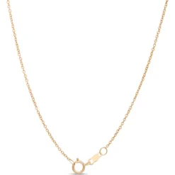 Diamond Bypass Circle Pendant, ½ Carat, 14K Yellow Gold