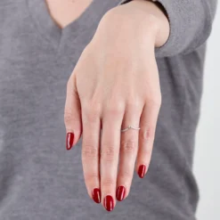 Diamond Chevron Ring 14K