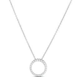Diamond Circle Pendant 14K, 1/4 ctw.