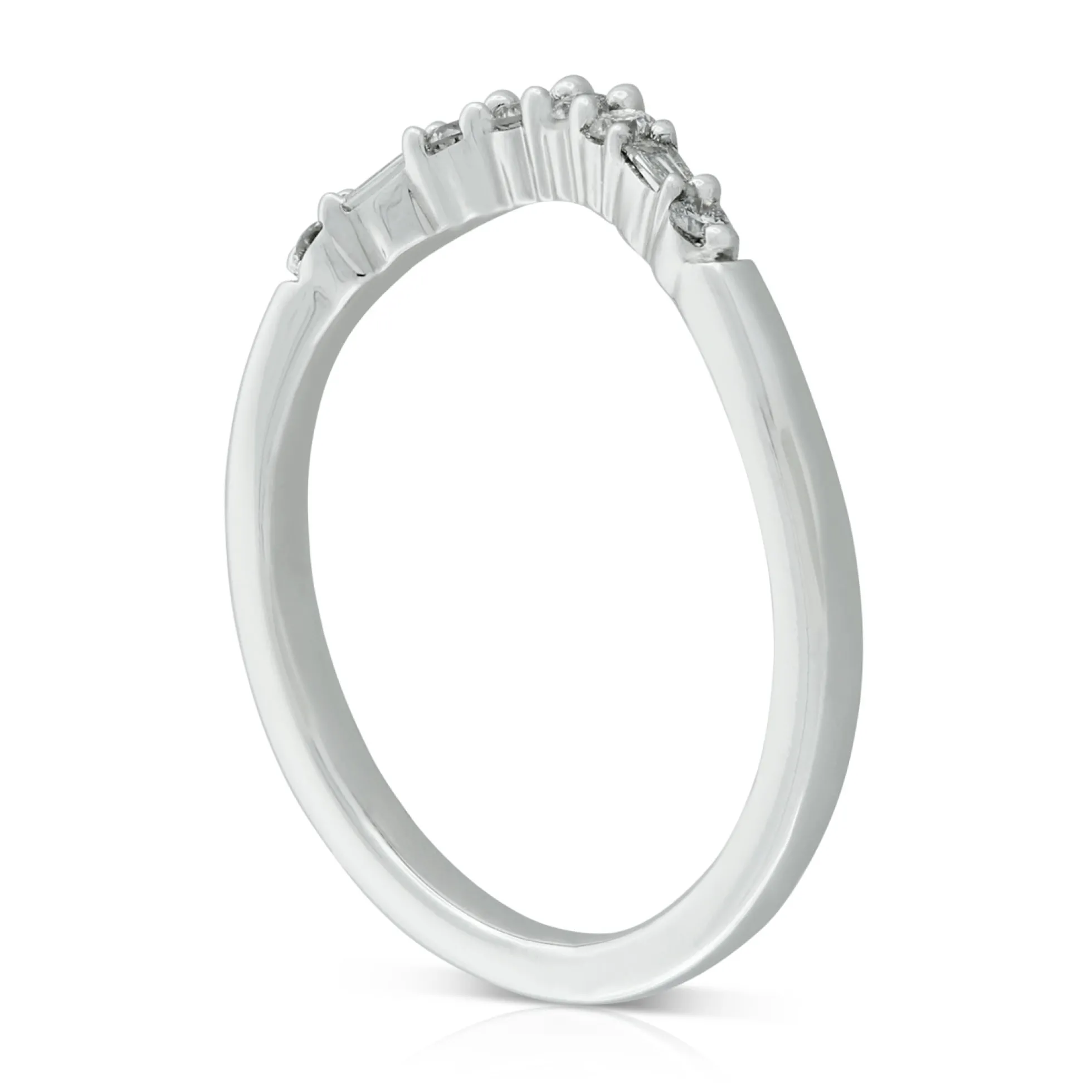 Diamond Contour Band 14K