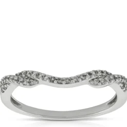 Diamond Contour Band 14K