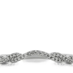Diamond Contour Band 14K