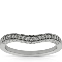 Diamond Contour Band 14K