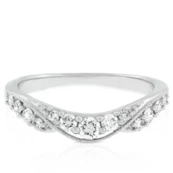 Diamond Contour Band 14K