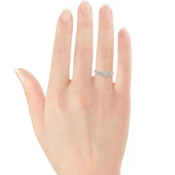 Diamond Contour Band 14K