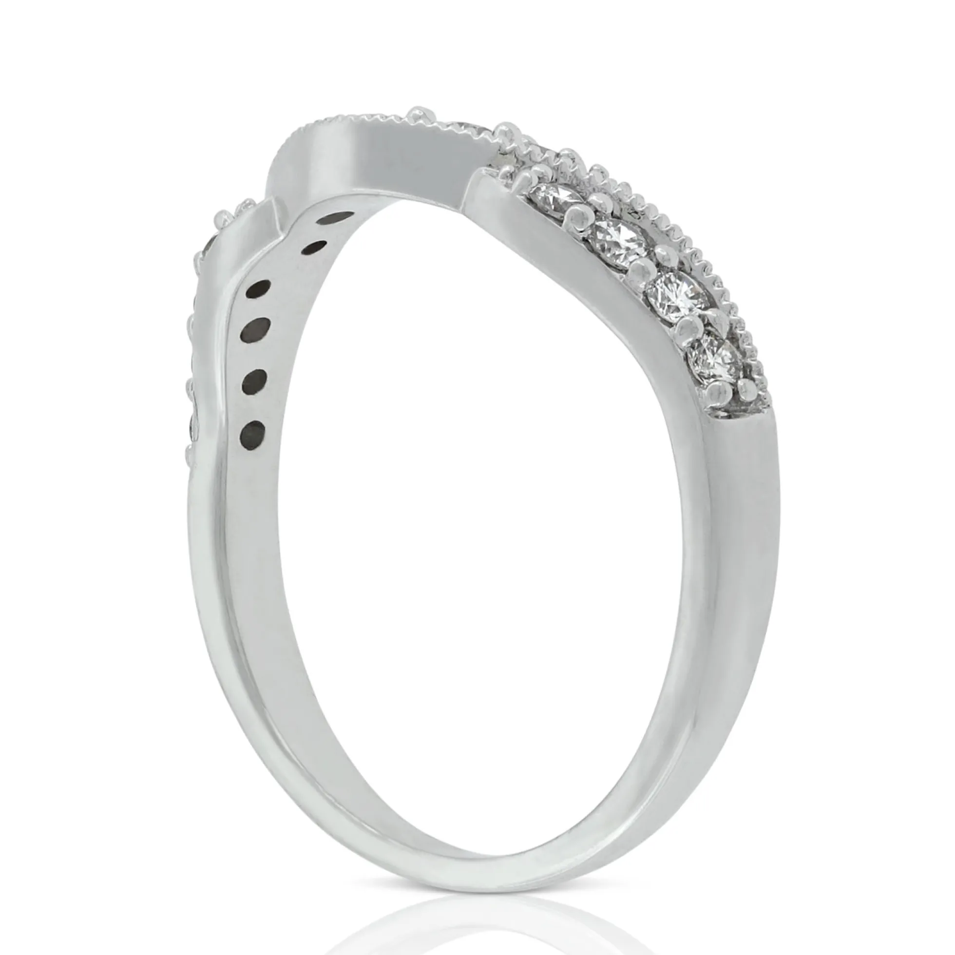 Diamond Contour Band 14K
