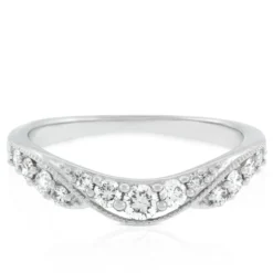 Diamond Contour Band 14K