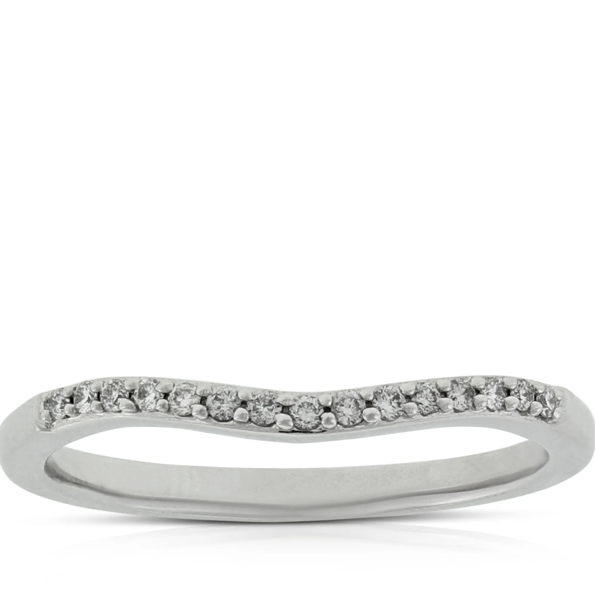 Diamond Contour Band 14K