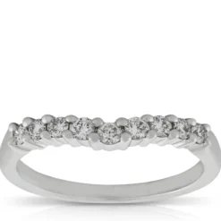 Diamond Contour Band 14K