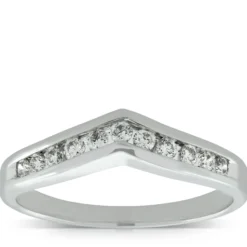 Diamond Contour Band 14K