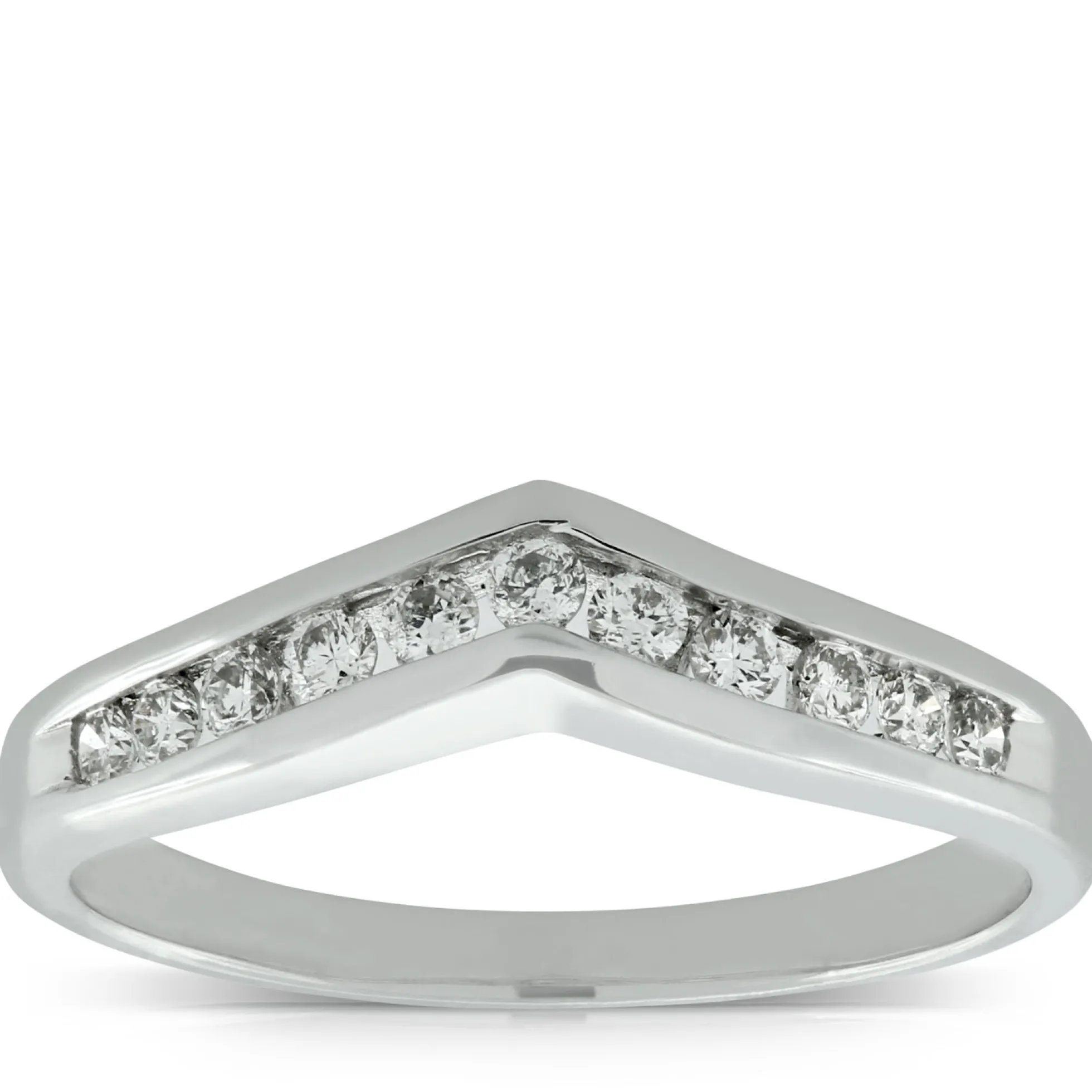Diamond Contour Band 14K