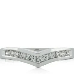 Diamond Contour Band 14K