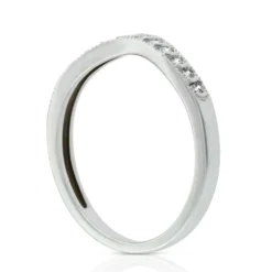 Diamond Contour Wedding Band 14K
