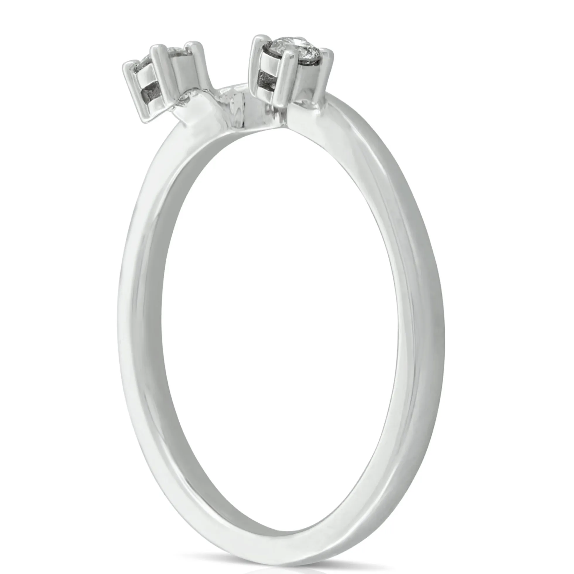 Diamond Contour Wrap Band 14K