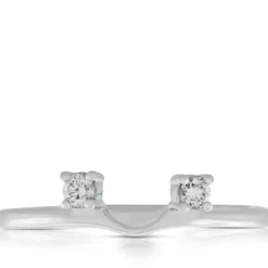 Diamond Contour Wrap Band 14K