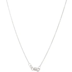 Diamond Cross Necklace, 14K White Gold