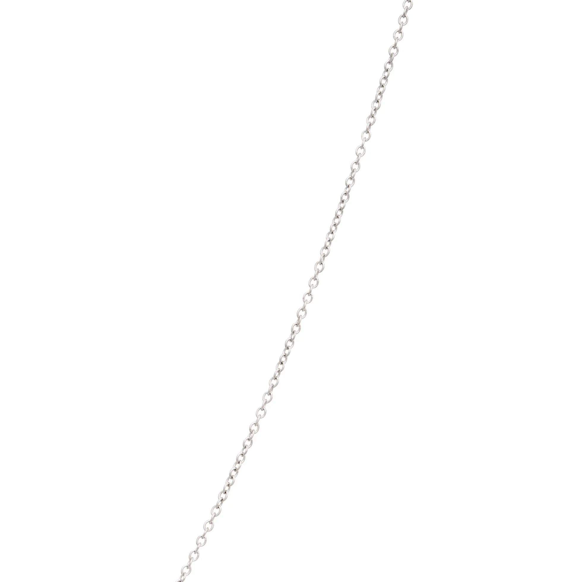 Diamond Cross Necklace, 14K White Gold