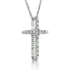 Diamond Cross Pendant 14K