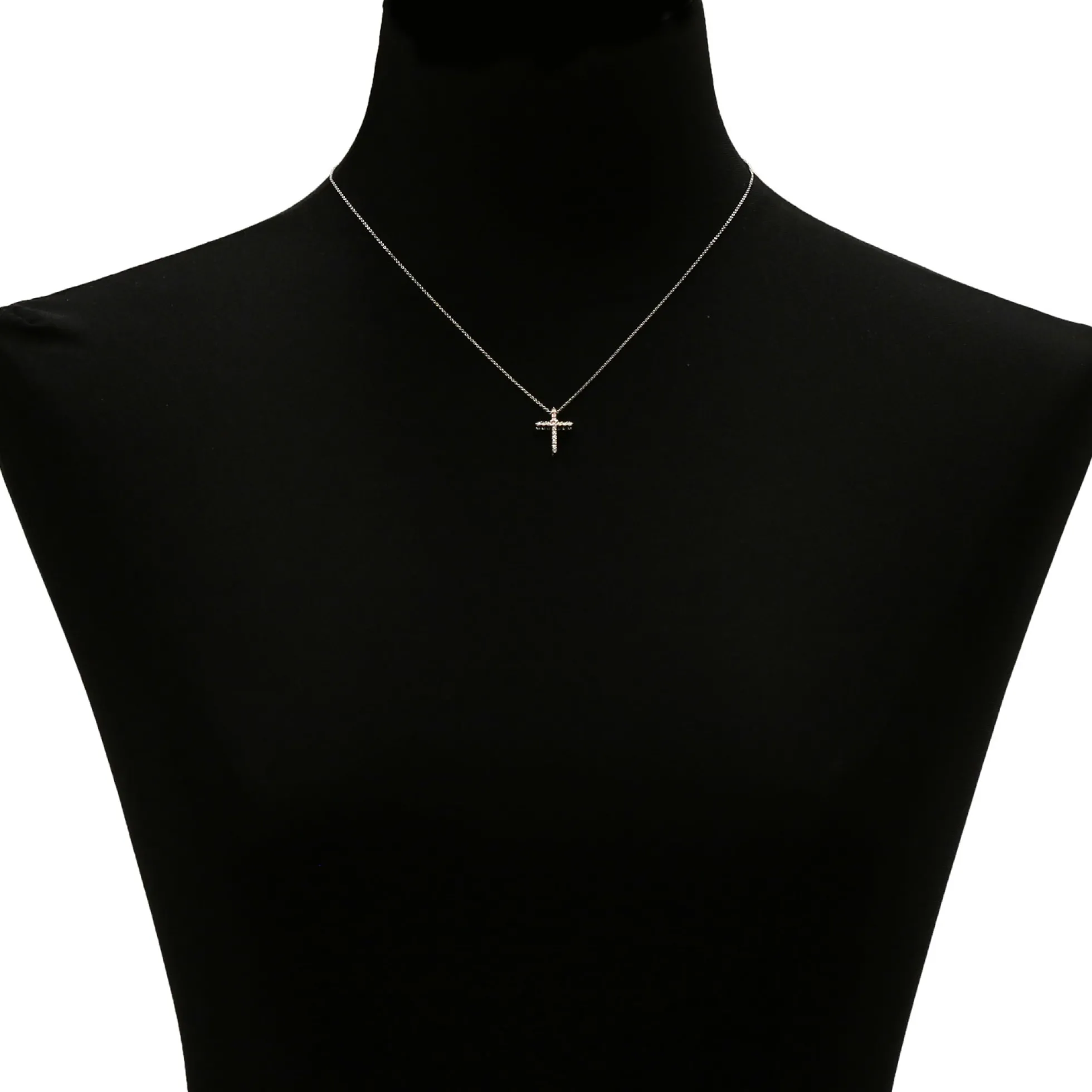 Diamond Cross Pendant 14K