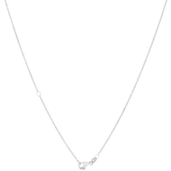 Diamond Cross Pendant, 14k White Gold