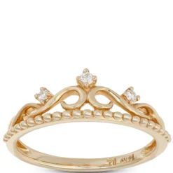 Diamond Crown Ring 14K