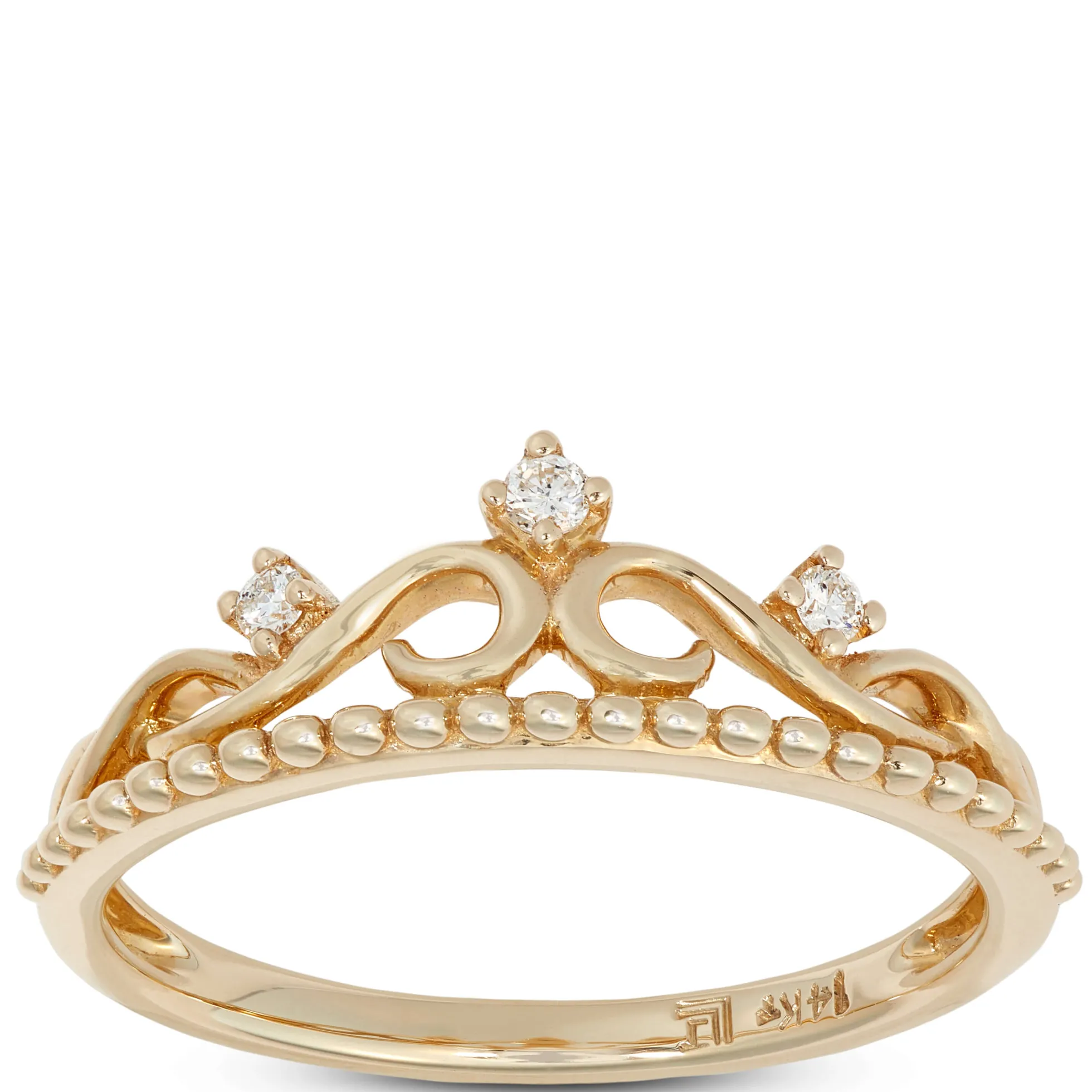 Diamond Crown Ring 14K