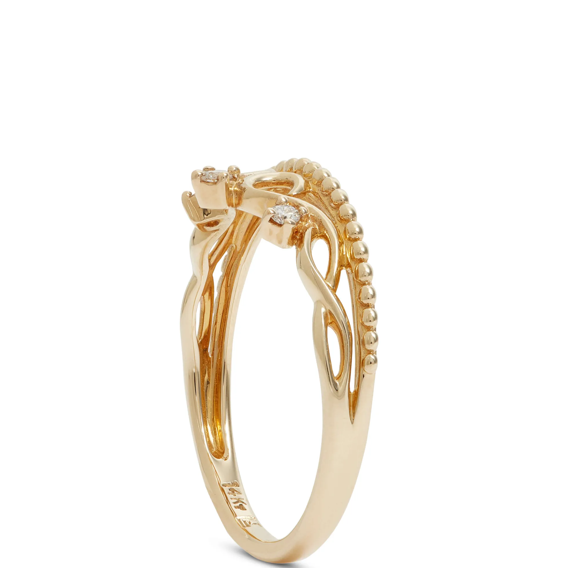 Diamond Crown Ring 14K