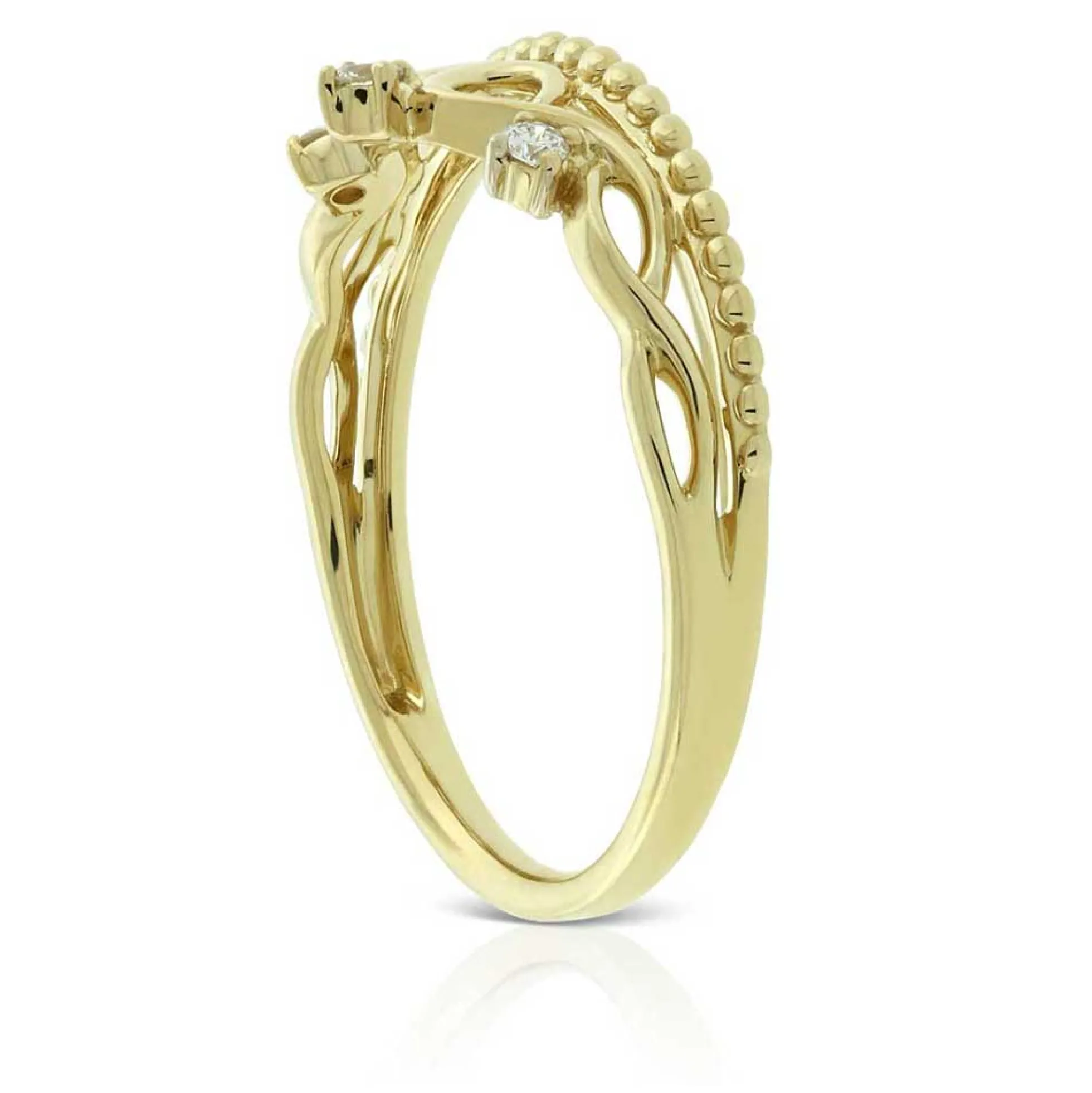 Diamond Crown Ring 14K