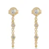 Diamond Earrings, 14k Yellow Gold
