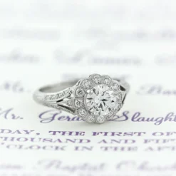 Diamond Engagement Ring 14K