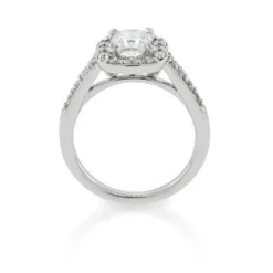 Diamond Halo Bridal Set 14K