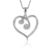 Diamond Heart Pendant 14K
