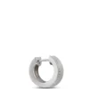 Diamond Hoops, Sterling Silver
